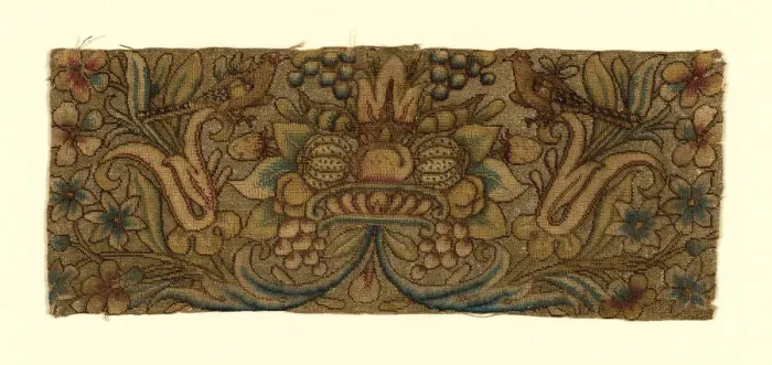 Framed Print : Fragment, France, 17th / 18th century. Creator: Unknown Framed Print : Fragment, France, 17th / 18th century. Creator: Unknown