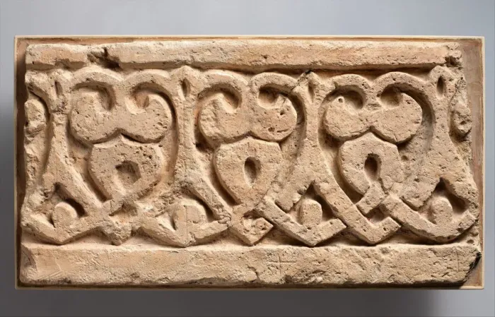 Framed Print : Fragment of a Frieze, Iran, 11th century. Creator: Unknown Framed Print : Fragment of a Frieze, Iran, 11th century. Creator: Unknown