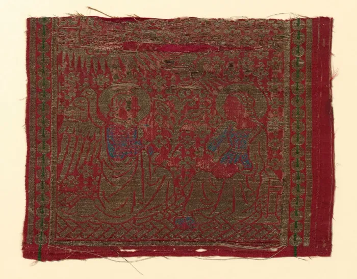 Framed Print : Fragment (From an Orphrey Band), Florence, 1450  /  1500. Creator: Unknown