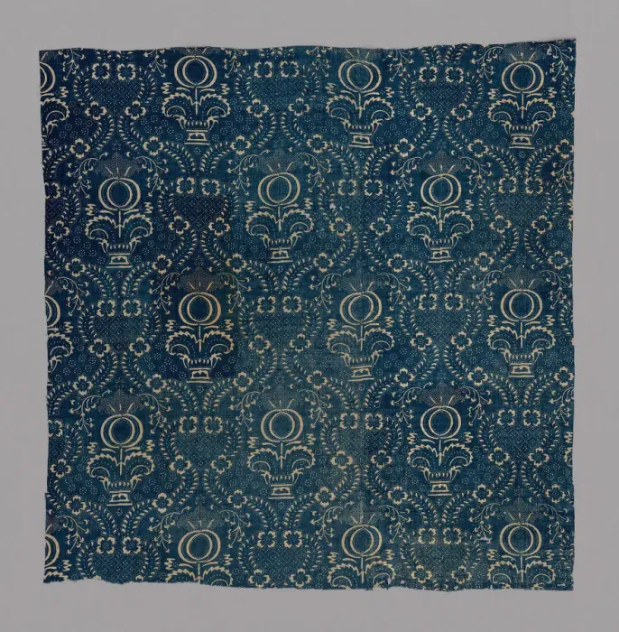 Framed Print : Fragment (From a Quilt), France, 18th century. Creator: Fauquet-Lemaitre Framed Print : Fragment (From a Quilt), France, 18th century. Creator: Fauquet-Lemaitre
