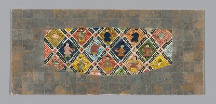 Framed Print : Fragment (From a Sleeve Band), China, Qing dynasty (1644-1911), 1875 / 1900 Framed Print : Fragment (From a Sleeve Band), China, Qing dynasty (1644-1911), 1875 / 1900