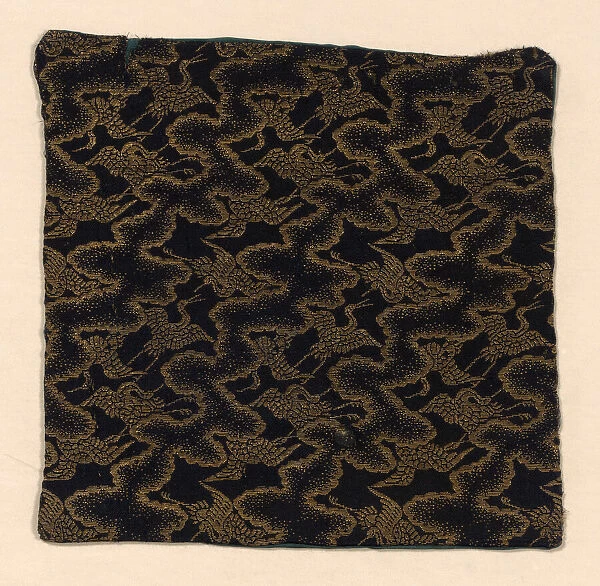 Fragment (from temple mat), Japan, Edo period (1615-1868), 1700  /  1825. Creator: Unknown