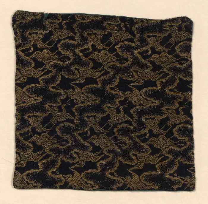 Framed Print : Fragment (from temple mat), Japan, Edo period (1615-1868), 1700 / 1825. Creator: Unknown Framed Print : Fragment (from temple mat), Japan, Edo period (1615-1868), 1700 / 1825. Creator: Unknown