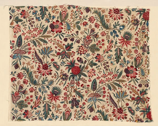 Fragment (Furnishing Fabric), France, 1775  /  1800. Creator: Unknown