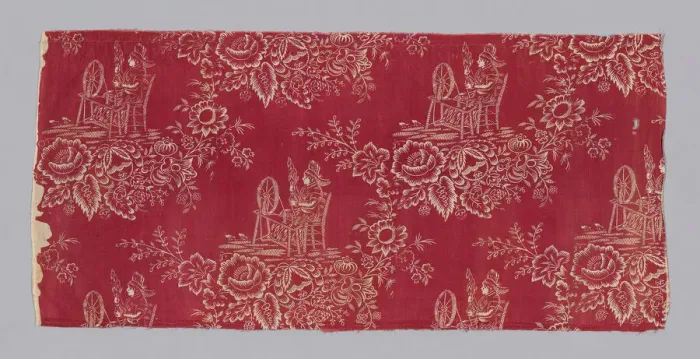 Framed Print : Fragment (Furnishing Fabric), France, c. 1800. Creator: Unknown Framed Print : Fragment (Furnishing Fabric), France, c. 1800. Creator: Unknown