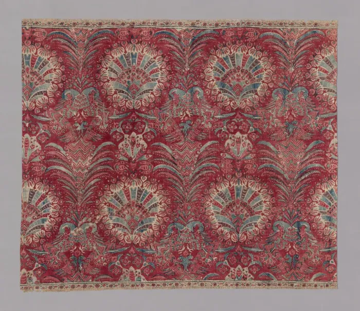 Framed Print : Fragment, India, c. 1730 / 50. Creator: Unknown Framed Print : Fragment, India, c. 1730 / 50. Creator: Unknown