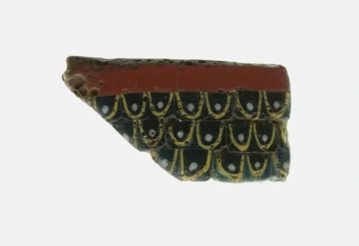 Framed Print : Fragment of an Inlay Depicting a Feather Pattern, 1st century BCE-1st century CE Framed Print : Fragment of an Inlay Depicting a Feather Pattern, 1st century BCE-1st century CE