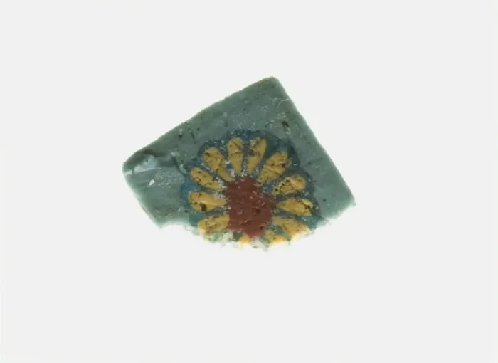 Framed Print : Fragment of an Inlay Depicting a Rosette, 1st century BCE-1st century CE Framed Print : Fragment of an Inlay Depicting a Rosette, 1st century BCE-1st century CE