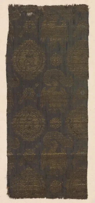 Framed Print : Fragment, Italy, Late 14th / 15th century. Creator: Unknown Framed Print : Fragment, Italy, Late 14th / 15th century. Creator: Unknown