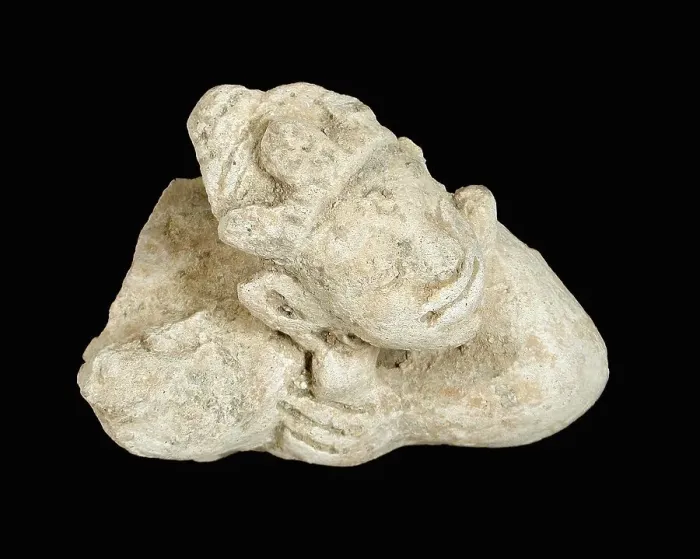 Framed Print : Fragment of Male Figure, 7th-8th century. Creator: Unknown Framed Print : Fragment of Male Figure, 7th-8th century. Creator: Unknown