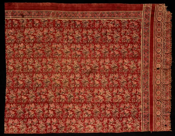 Framed Print : Fragment of Mawa or Ma a (Sacred Heirloom Textile), India, late 14th or 15th century Framed Print : Fragment of Mawa or Ma a (Sacred Heirloom Textile), India, late 14th or 15th century
