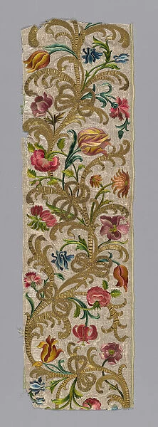 Fragment (Needlework), Europe, 1750  /  1800. Creator: Unknown