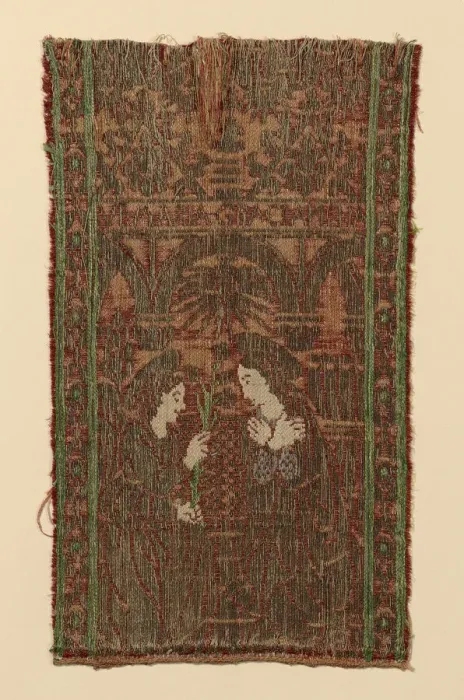 Framed Print : Fragment from an Orphrey, Italy, 15th century. Creator: Unknown Framed Print : Fragment from an Orphrey, Italy, 15th century. Creator: Unknown