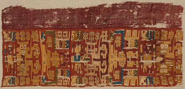 Fragment, Peru, 200 B. C.  /  A. D. 600. Creator: Unknown