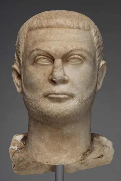 Framed Print : Fragment of a Togate Statue of Diocletian, about A.D. 295-300. Creator: Unknown Framed Print : Fragment of a Togate Statue of Diocletian, about A.D. 295-300. Creator: Unknown