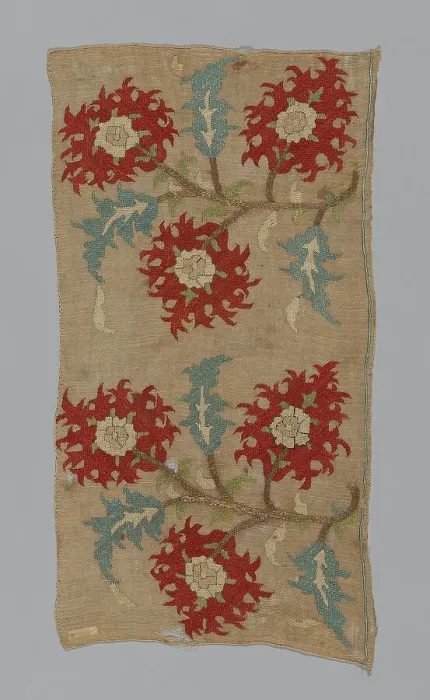 Framed Print : Fragment (Towel), Turkey, 17th century. Creator: Unknown Framed Print : Fragment (Towel), Turkey, 17th century. Creator: Unknown
