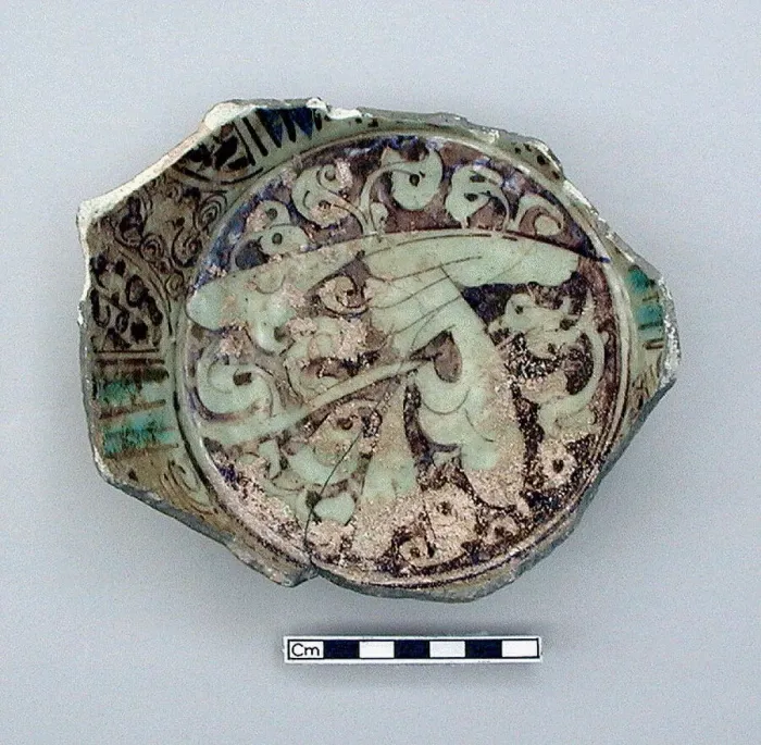 Framed Print : Fragmentary base of a bowl, 12th-13th century. Creator: Unknown Framed Print : Fragmentary base of a bowl, 12th-13th century. Creator: Unknown