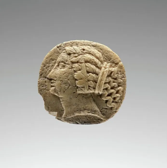 Framed Print : Fragmentary Ring with a Portrait of Queen Berenike, 2nd-1st century B.C. Creator: Unknown Framed Print : Fragmentary Ring with a Portrait of Queen Berenike, 2nd-1st century B.C. Creator: Unknown