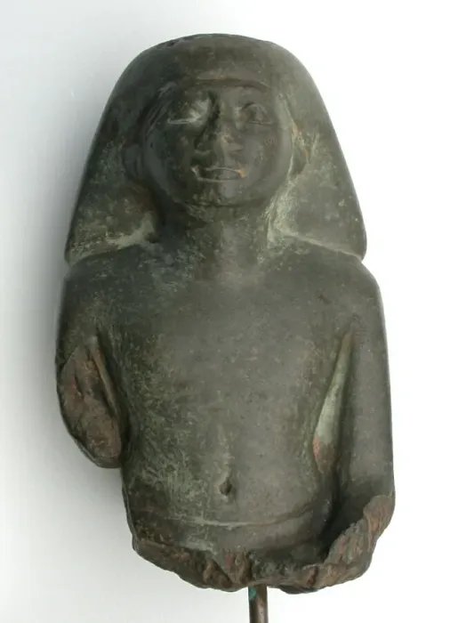 Framed Print : Fragmentary Statue: Bust of a Seated Man, Egypt, Late Period, Dynasty 26 (664-525 BCE)