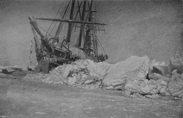 Framed Print : The Fram after an Ice-Pressure. 10 January, 1895, 1895 (1897) Framed Print : The Fram after an Ice-Pressure. 10 January, 1895, 1895 (1897)