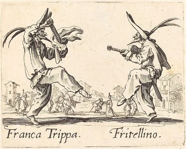 Franca Trippa and Fritellino, c. 1622. Creator: Jacques Callot