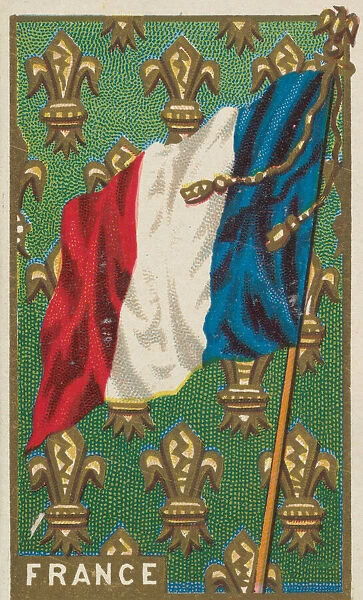 France, from Flags of All Nations, Series 1 (N9) for Allen & Ginter Cigarettes Brands