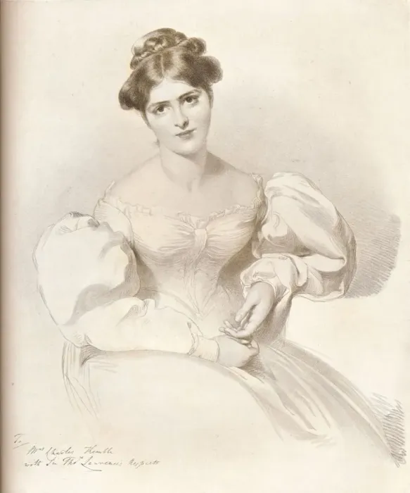Framed Print : Frances Anne Fanny Kemble, (1809-1893), British actress, c1829, (1909). Artist: Richard James Lane Framed Print : Frances Anne Fanny Kemble, (1809-1893), British actress, c1829, (1909). Artist: Richard James Lane