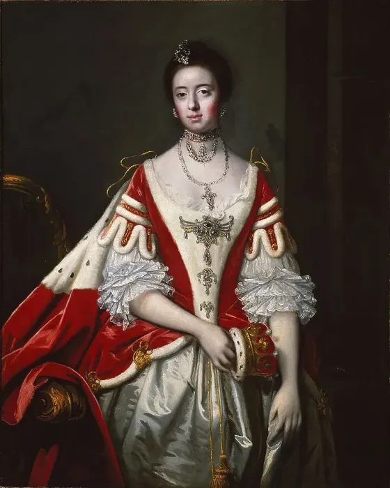 Framed Print : Frances, Countess of Dartmouth, 1756. Creator: Sir Joshua Reynolds Framed Print : Frances, Countess of Dartmouth, 1756. Creator: Sir Joshua Reynolds