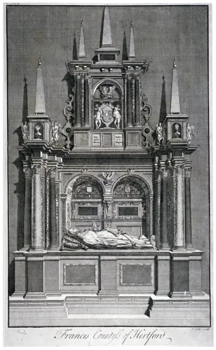 Framed Print : Frances, Countess of Hertfords tomb, Westminster Abbey, London, c1750 Framed Print : Frances, Countess of Hertfords tomb, Westminster Abbey, London, c1750