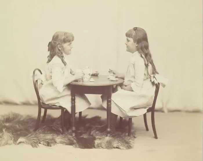 Framed Print : Frances and Ethel de Forest, daughters of Robert de Forest, ca. 1890 Framed Print : Frances and Ethel de Forest, daughters of Robert de Forest, ca. 1890