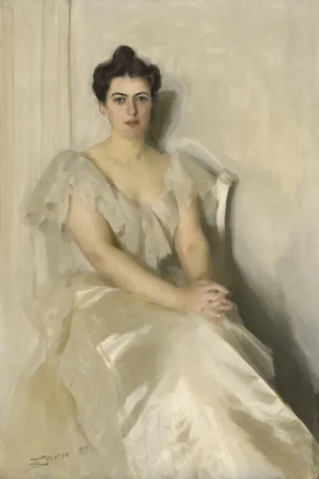 Framed Print : Frances Folsom Cleveland, 1899. Creator: Anders Leonard Zorn Framed Print : Frances Folsom Cleveland, 1899. Creator: Anders Leonard Zorn