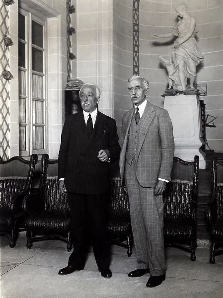 Francesc Macia, president of the Generalitat de Catalonia, with Manuel Azana