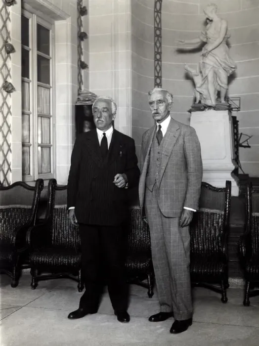 Framed Print : Francesc Macia, president of the Generalitat de Catalonia, with Manuel Azana Framed Print : Francesc Macia, president of the Generalitat de Catalonia, with Manuel Azana