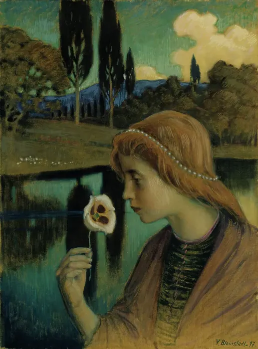 Framed Print : Francesca, 1897. Creator: Vaino Blomstedt Framed Print : Francesca, 1897. Creator: Vaino Blomstedt