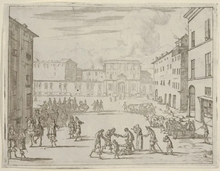 Framed Print : Francesco I d Este Assists His Subjects with Great Generosity During the Great Famine of Framed Print : Francesco I d Este Assists His Subjects with Great Generosity During the Great Famine of
