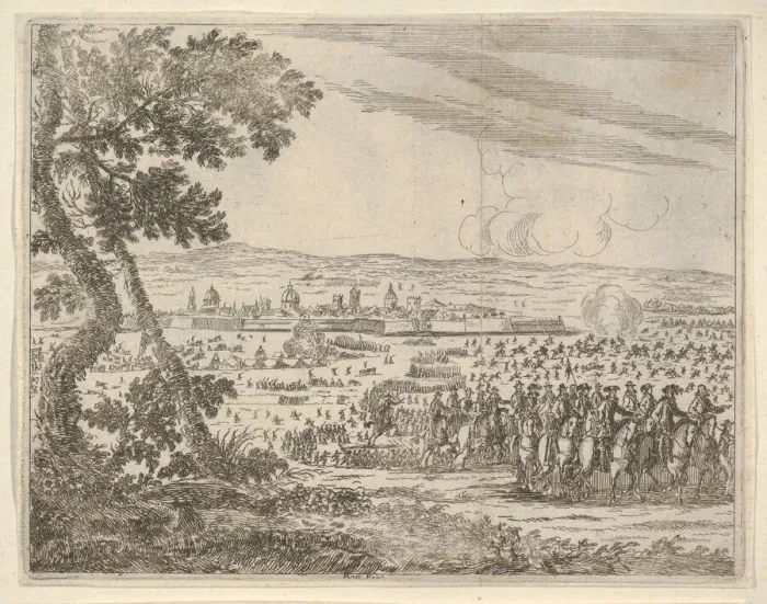 Framed Print : Francesco I d Este Dissolved the Seige of Reggio, from L Idea di un Principe ed Eroe Framed Print : Francesco I d Este Dissolved the Seige of Reggio, from L Idea di un Principe ed Eroe