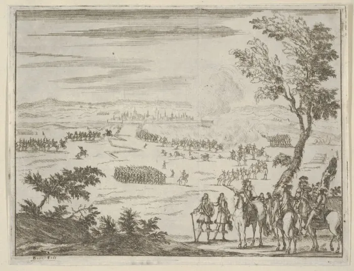 Framed Print : Francesco I d Este and the French Army Besiege Valenza, which has Been Taken by Framed Print : Francesco I d Este and the French Army Besiege Valenza, which has Been Taken by