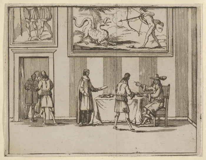 Framed Print : Francesco I d Este Instructing for Alms to be Given to the Poor Framed Print : Francesco I d Este Instructing for Alms to be Given to the Poor
