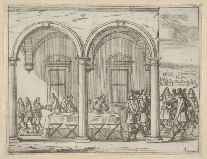 Framed Print : Francesco I d Este Sustains Himself While on His War Campaign Framed Print : Francesco I d Este Sustains Himself While on His War Campaign
