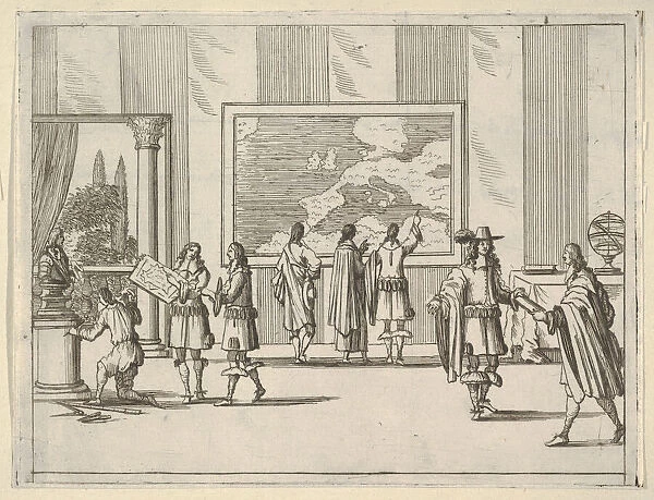 Francesco I d'Este Invites Foreign Scholars to Court, from L'Idea di un Principe ed Eroe