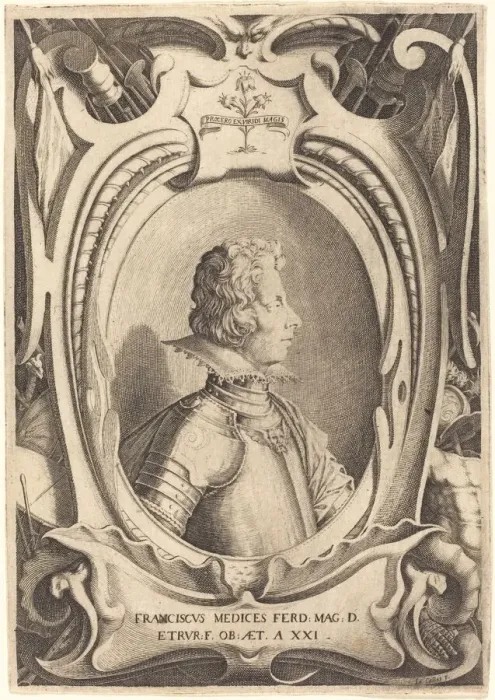 Framed Print : Francesco de Medici, probably 1614. Creator: Jacques Callot Framed Print : Francesco de Medici, probably 1614. Creator: Jacques Callot