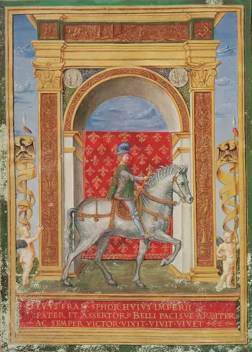 Framed Print : Francesco Sforza om horseback, 1486 Framed Print : Francesco Sforza om horseback, 1486