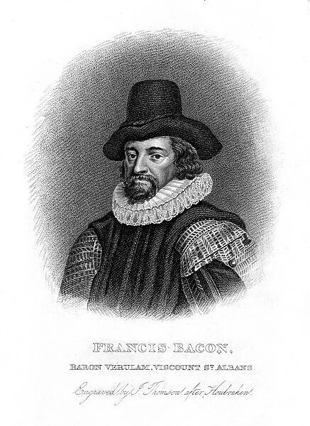 Francis Bacon, English philosopher, statesman and essayist, 19th century. Artist: J Thomson
