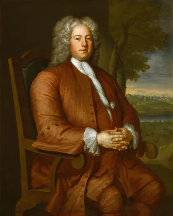 Framed Print : Francis Brinley, 1729. Creator: John Smibert Framed Print : Francis Brinley, 1729. Creator: John Smibert