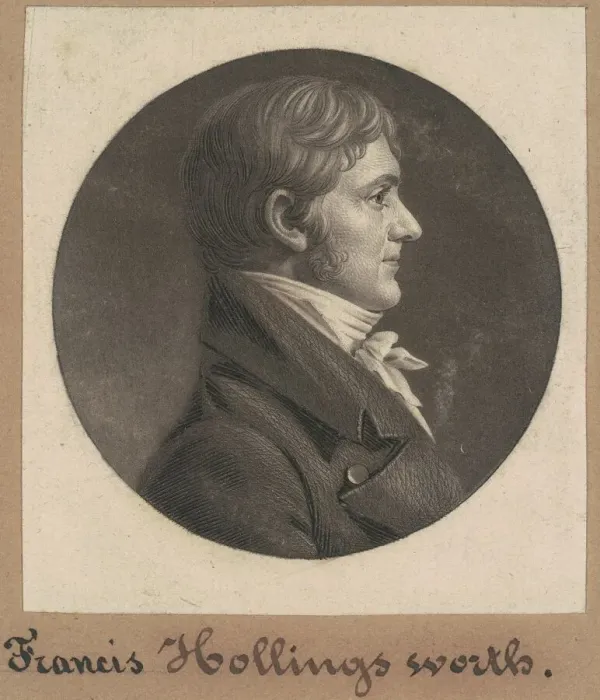 Framed Print : Francis Hollingsworth, 1804. Creator: Charles Balthazar Julien Fé Framed Print : Francis Hollingsworth, 1804. Creator: Charles Balthazar Julien Fé