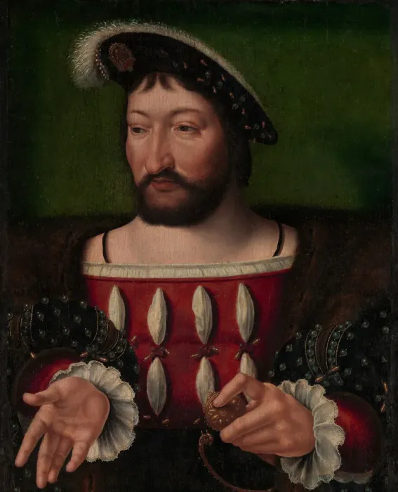 Framed Print : Francis I (1494-1547), King of France. Creator: Workshop of Joos van Cleve (Netherlandish Framed Print : Francis I (1494-1547), King of France. Creator: Workshop of Joos van Cleve (Netherlandish
