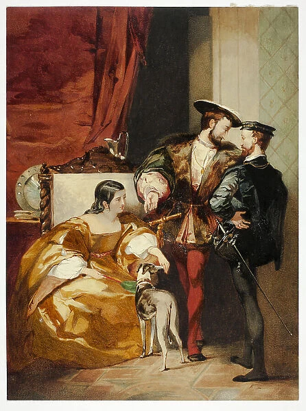 Francis I and the Duchess d'Étampes, n.d. Creator: Unknown