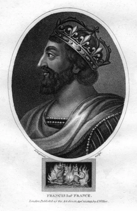 Framed Print : Francis I, King of France, (1805). Artist: J Chapman Framed Print : Francis I, King of France, (1805). Artist: J Chapman