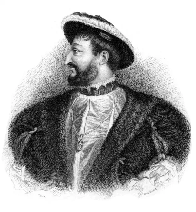Framed Print : Francis I, King of France, 19th century. Artist: Francis Holl Framed Print : Francis I, King of France, 19th century. Artist: Francis Holl