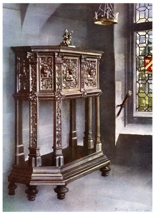 Framed Print : Francis I petite credence, French, 1910. Artist: Edwin Foley Framed Print : Francis I petite credence, French, 1910. Artist: Edwin Foley